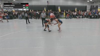 125 lbs Cons. Rd Of 32 - Gabriela Ortiz, Nor Cal Take Down vs Karlie Kruse, Moen Wrestling Academy