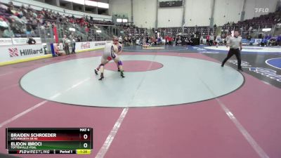 170 lbs Champ. Round 2 - Braiden Schroeder, Letchworth Sr HS vs Elidon Ibroci, Tottenville-PSAL