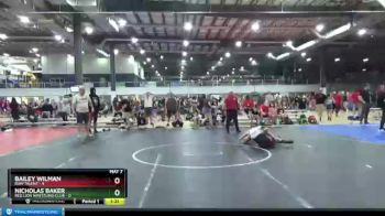 120 lbs Round 3 (3 Team) - Nicholas Baker, RED LION WRESTLING CLUB vs Bailey Wilman, RAW TALENT