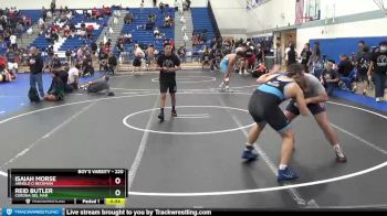 220 lbs Cons. Round 5 - Isaiah Morse, Arnold O Beckman vs Reid Butler, Corona Del Mar