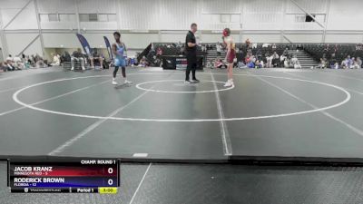 106 lbs Round 1 (16 Team) - Jacob Kranz, Minnesota Red vs Roderick Brown, Florida