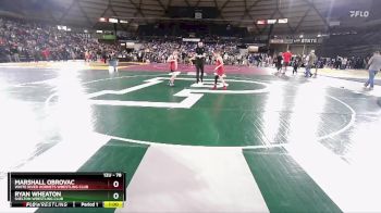 78 lbs Cons. Round 2 - Ryan Wheaton, Shelton Wrestling Club vs Marshall Obrovac, White River Hornets Wrestling Club