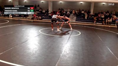 197 lbs Champ. Round 2 - Preston Hagel, Pratt Community College vs Samuel Montoya, Southeast Community College