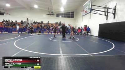 175 lbs Cons. Round 2 - Steven Enriquez, Santa Maria vs Rowan Buttrey, Golden West