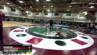 80 lbs Quarterfinal - Ian Nelson, Beresford Youth Wrestling vs Grady Greenhaw, Watford City Wolves