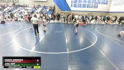 115 lbs Champ. Round 2 - Ames Neff, Timpanogos Wrestling vs Maddix Anderson, Wasatch Wrestling Club