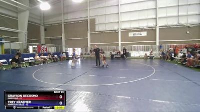 88 lbs Placement Matches (16 Team) - Grayson DeCosmo, Maryland vs Trey Kraemer, Minnesota Blue