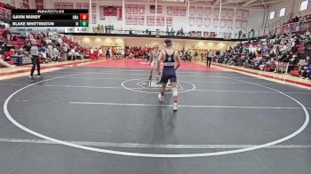 132 lbs Semifinals (8 Team) - Gavin Mundy, Delaware Military Academy vs Blake Whittington, Indian River H S