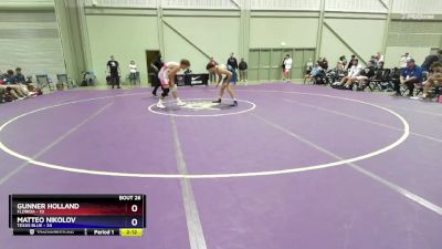 175 lbs 4th Wrestleback (16 Team) - Gunner Holland, Florida vs Matteo Nikolov, Texas Blue