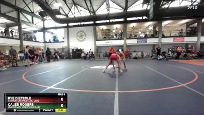 117-123 lbs Cons. Round 3 - Kye Dieterle, Camdenton Wrestling Club vs Caleb Rogers, Lincoln Way Wrestling Club