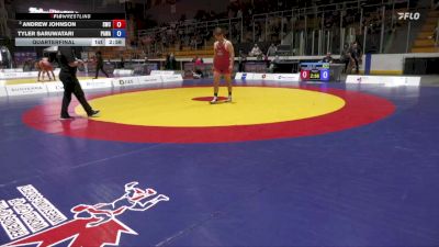 97kg Quarterfinal - Andrew Johnson, Saskatoon Wrestling Club vs Tyler Saruwatari, Pronghorn Amateur Wrestling Association