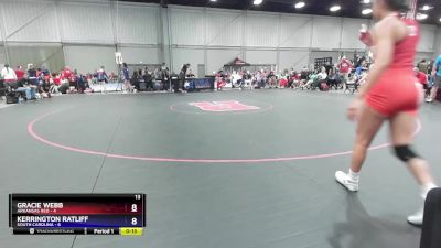 115 lbs Placement Matches (8 Team) - Alena Williams, Arkansas Red vs Astrid Reyes, South Carolina