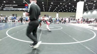 155 lbs Semis - Makaylee Cannon vs Layla Hines