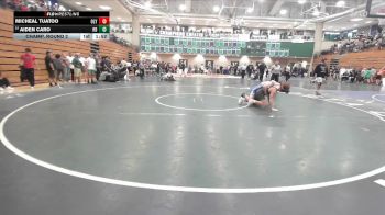 157 lbs Champ. Round 2 - Micheal Tuatoo, Olympian vs Aiden Caro, Rancho Bernardo