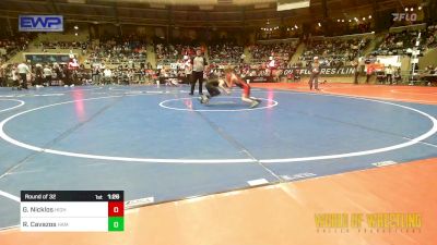 67 lbs Round Of 32 - Garrett Nicklos, Highland Hornets vs Ryatt Cavazos, Hammer House Mafia