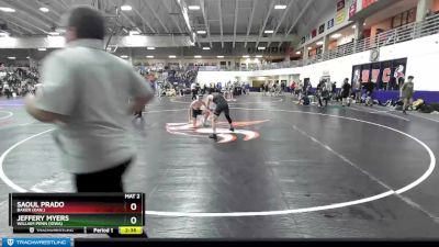 125 lbs Cons. Round 4 - Saoul Prado, Baker (Kan.) vs Jeffery Myers, William Penn (Iowa)