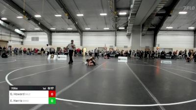 70 lbs Quarterfinal - George Howard, Salem Elite Mat Club vs Ezra Harris, Sanderson Wrestling Academy