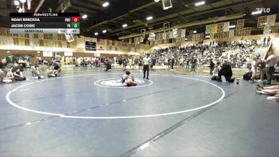 117 lbs Semifinal - Jacob Cosic, Peterson Grapplers vs Noah Breceda, Pinedale Wrestling Club