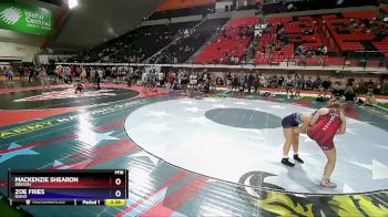 140 lbs Quarterfinal - Mackenzie Shearon, Oregon vs Zoe Fries, Idaho