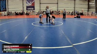 72 lbs Rd# 6- 9:00am Saturday Final Pool - Blayden Thompson, NCWAY National Team vs Teagan VanBebber, Rough House