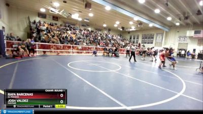 220 lbs Champ. Round 1 - Rafa Barcenas, El Modena vs Josh Valdez, Mayfair