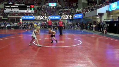 61 lbs Cons. Round 4 - Logan Burbank, Silver Valley Wrestling Club vs Theo Wheeler, Flathead Valley Wrestling Club