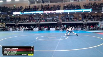 135 lbs Champ. Round 1 - Joshua Barron, Kotzebue High School vs Lanakila Greene, Dillingham High School