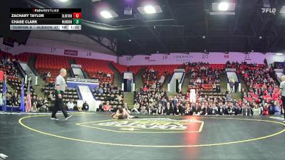 120 lbs Semifinals (8 Team) - Chase Clark, Hudson Area HS vs Zachary Taylor, Clinton HS