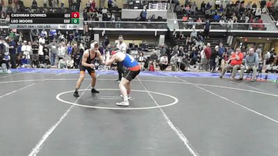 150 lbs Quarterfinal - Cashman Downes, Aquidneck Island vs Leo Moore, Ridgefield