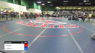 200 lbs Quarterfinal - Caroline Biegel, NJ vs Kinslee Collier, OK