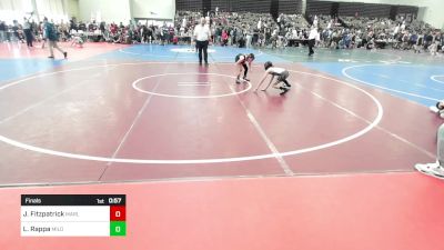 62A-M2 lbs Final - Jack Fitzpatrick, Marlton Chiefs vs Lucas Rappa, Milo Wrestling Club