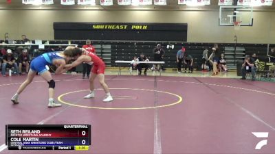 152 lbs Quarterfinal - Seth Reiland, Pack732 Wrestling Academy vs Cole Martin, Central Iowa Wrestling Club /Team Intensity