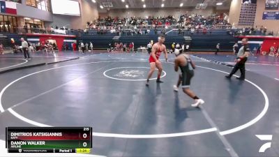 215 lbs Semifinal - Danon Walker, Airline vs Dimitrios Katsigiannis, Katy