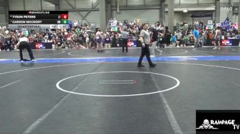126 lbs Quarterfinal - Carson Mccrory, Bobcat WC vs Tyson Peters, Leoti Takedown