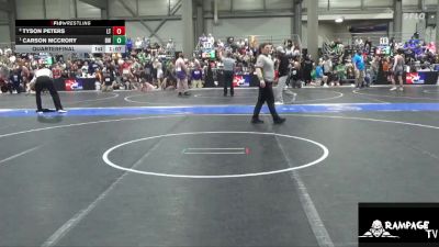 126 lbs Quarterfinal - Carson Mccrory, Bobcat WC vs Tyson Peters, Leoti Takedown