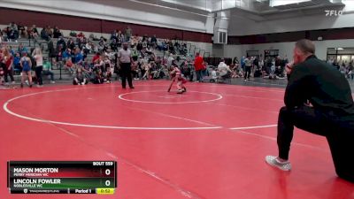 42-46 lbs Cons. Round 1 - Lincoln Fowler, Noblesville WC vs Mason Morton, Perry Meridian WC