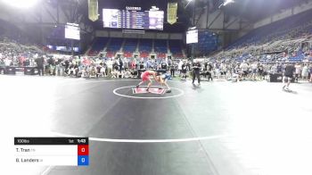 100 lbs Rnd Of 16 - Tanner Tran, Tennessee vs Gavin Landers, Iowa