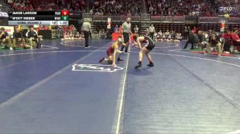 1A-106 lbs Cons. Round 3 - Wyatt Hieber, MVAOCOU vs Jakob Lawson, Pocahontas Area