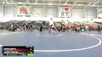 160 lbs Cons. Round 6 - Jacob Thomas, Club Not Listed vs Gabriel Sanchez, Cazenovia Creatures Wrestling Club