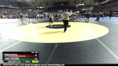 155 lbs Champ. Round 1 - Pierce Bilyeu, Team Aggression Wrestling Club vs Trent Seitters, Colville USA WRESTLING