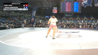 175 lbs Champ. Rd Of 128 - Casey Liess, Massachusetts vs Brock Armstrong, Idaho