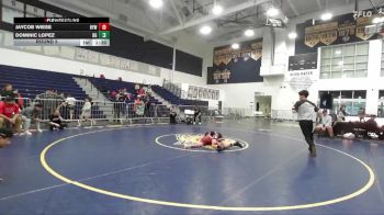 80-85 lbs Round 5 - Jaycob Wiese, Hemet Youth WC vs Dominic Lopez, Devil`s Gate