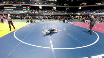 6A 132 lbs Semifinal - Caio Aron, Conroe Woodlands College Park vs Andrew Huerta, Conroe The Woodlands