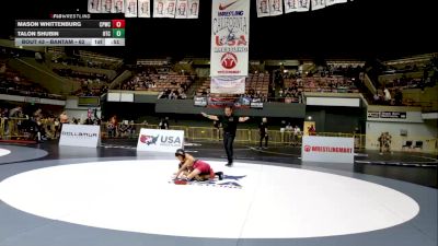 Bantam - 62 lbs Champ. Round 1 - Talon Shubin, Origin Training Center vs Mason Whittenburg, Ceres Pups Wrestling Club