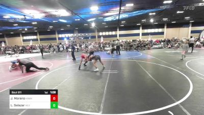 116 lbs Quarterfinal - Joseph Moreno, Hawkeye WC vs Logan Salazar, Wlv Jr Wrestling