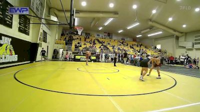 119 lbs 3rd Place - Slayde Huggins, Wagoner vs Carson Cusick, Jay Junior High