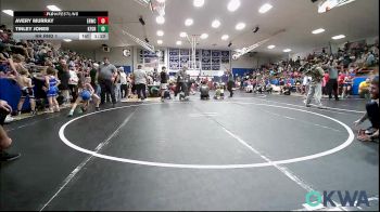 52-57 lbs Rr Rnd 1 - Avery Murray, El Reno Wrestling Club vs Tinley Jones, Kingfisher YellowJackets