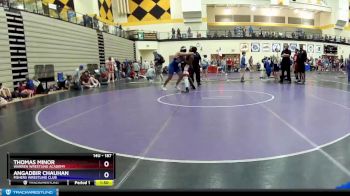 187 lbs Cons. Semi - Thomas Minor, Warren Wrestling Academy vs Angadbir Chauhan, Fishers Wrestling Club