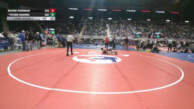 4A-144 lbs Cons. Round 2 - Boone Foreman, Star Valley vs Ryker Hansen, Cheyenne East