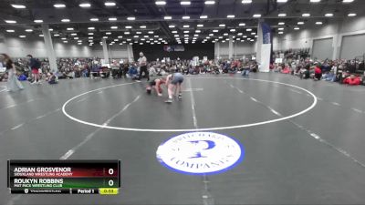 120 lbs Cons. Round 1 - Adrian Grosvenor, Siouxland Wrestling Academy vs Roukyn Robbins, Mat Pack Wrestling Club